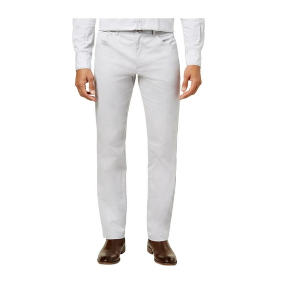 I-N-C Mens Milan Stretch Dress Pants Slacks silverstream 34x32