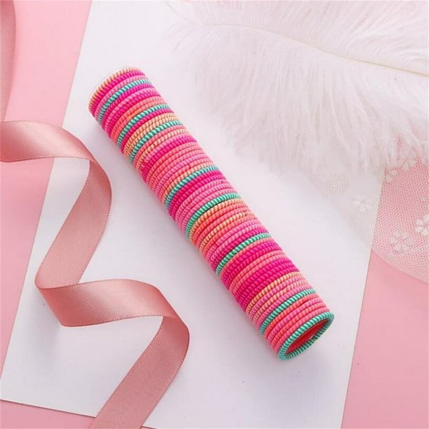 Bandas de goma para el pelo de niños, cintas para el pelo, cuerdas para el pelo, cuerdas para el pelo de colores, rizos, rizos