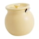 thumbnail image 4 of Recipiente de cocina, tanque de condimentos con tapa, cuchara, vajilla de cocina, tarro de manteca de cerdo, bote de cerámica para decoración, mesa, Amarillo, 4 of 8