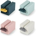 thumbnail image 1 of Dispensador de pasta de dientes de 4 piezas, tubo rodante, exprimidor de pasta de dientes, soporte para pasta de dientes para baño, ahorra pasta de dientes y cremas (rosa, blanco, azul claro y azul m JAMW Sencillez, 1 of 5