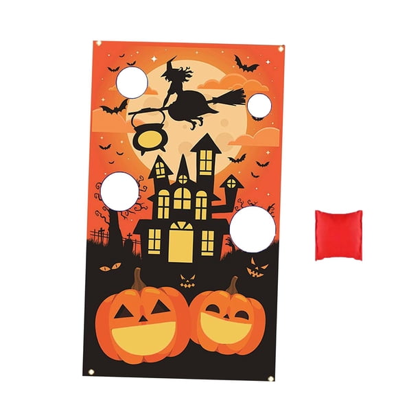 Bandera de saco de arena Bolsa de Arena Bandera Juegos Al Aire Libre Halloween para Adultos Niños Niños Niñas Magideal Bandera de saco de arena