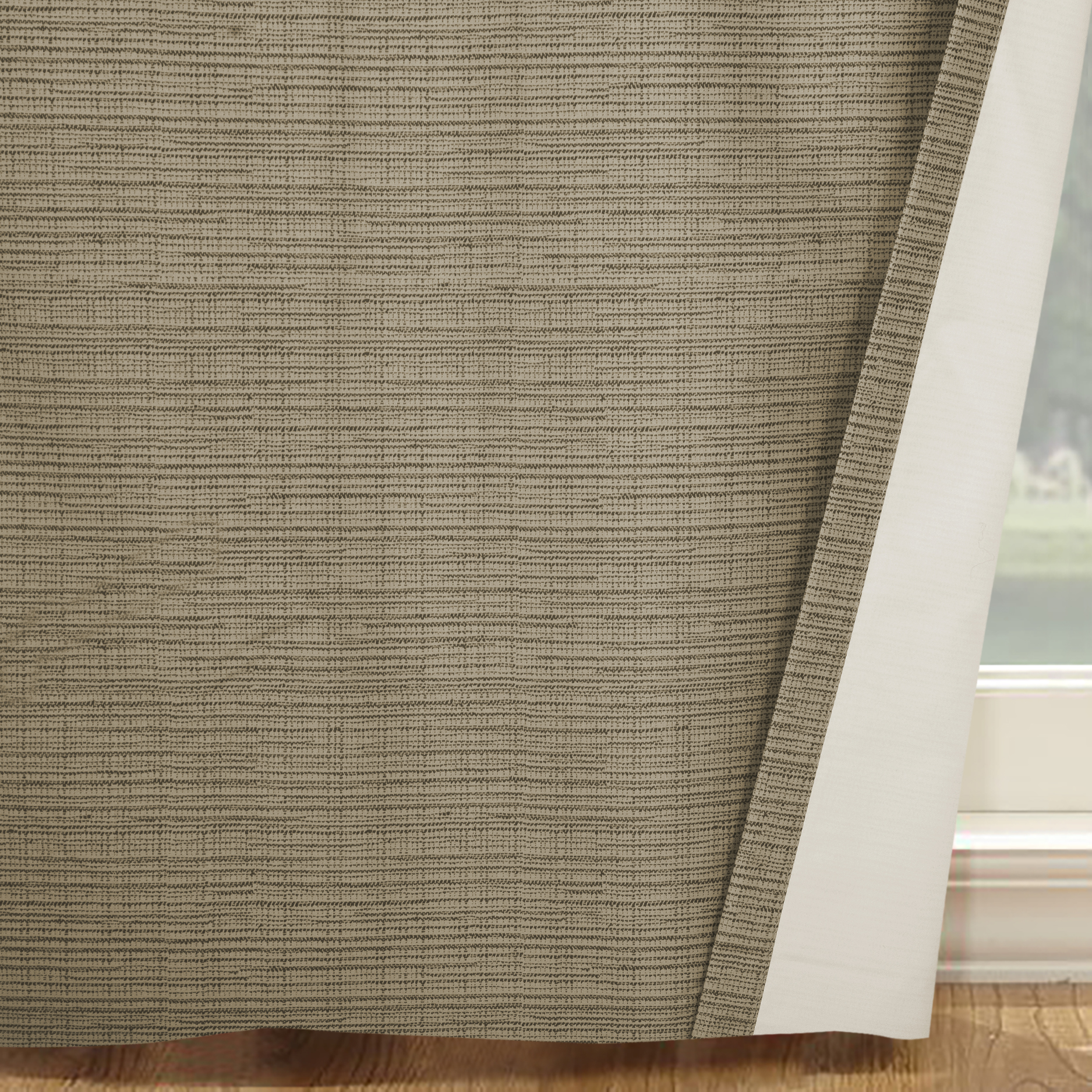 Mainstays Room Darkening Taupe Rod Pocket Curtains, 30” x 84” (2 Panels)