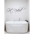 thumbnail image 2 of Get Naked Wall Decal Vinyl Bathroom Wall Art Stickers Black10'' X 34'' Vinyl wall art Inspirational quotes and saying home decor decal sticker, 2 of 7