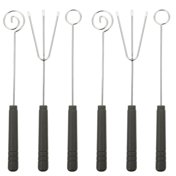 Raindrops Set of 6 Stainless Steel Chocolate Dipping Forks for Candy Making