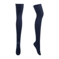 thumbnail image 2 of 1 Pair Women Socks Over Knee Thigh Socks Knee-High Warm Stocking Women Boot Sock Leg Warmer High Socks for Daily Wear, 2 of 7