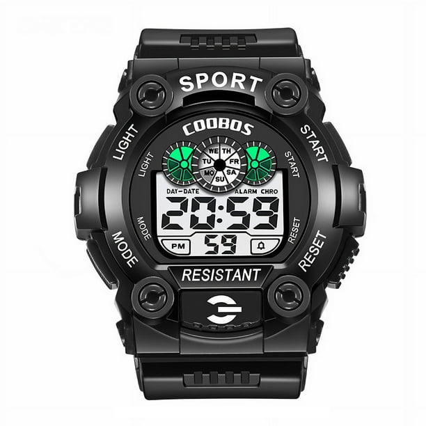 Afluencia de relojes para hombres, relojes para estudiantes de secundaria multifuncionales, luminosos y resistentes al agua para hombres