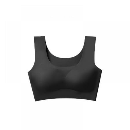 

Xmarks Comfort Bra Seamless Bras Wireless Bra for Women Full-Coverage Sport Daily Bra with Removable Pad Black S
