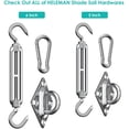 thumbnail image 5 of Shade Sail Hardware Kit 6' for Rectangular Square Triangular Sun Shade Sail Installation in Lawn and Garden, Anti-Rust Sail Shade Hardware Kit of Heavy Duty (40Pcs) (6 Inch Shade Sail Hardware) B, 5 of 5