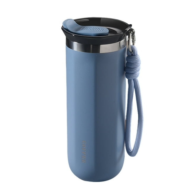 Tasses à Café avec Couvercles Tasse à Café Isolée sous Vide Tasse de Voyage en Acier Inoxydable à Double Couche avec Couvercle de Boisson Tasse à Café de Voyage