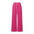 thumbnail image 5 of Women Pants Ladies Casual Pants Hot Pink Trousers for Women Lounge Pants Women High Waisted Trousers Fall Pants for Women 2025, 5 of 6