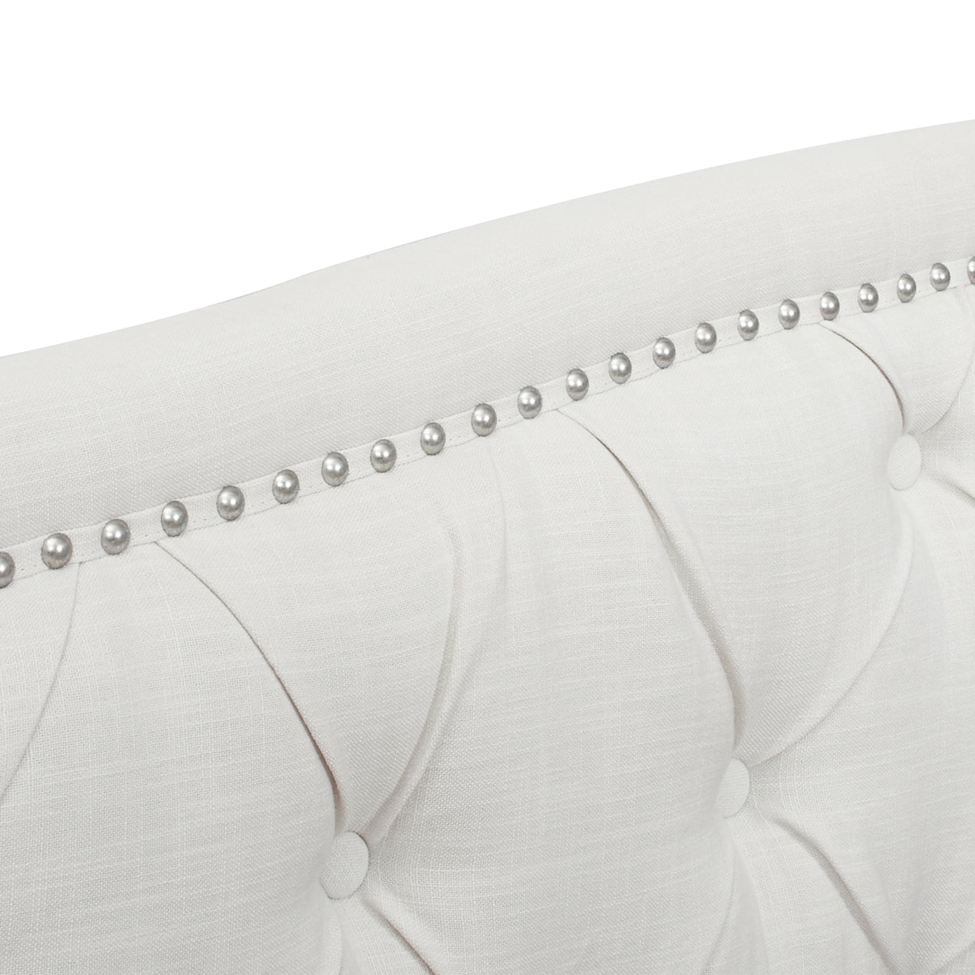 Jennifer Taylor Home Marcella Upholstered Bed California King Antique White