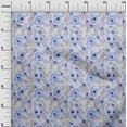 thumbnail image 3 of oneOone Polyester Spandex Medium Purple Fabric Floral Sewing Craft Projects Fabric Prints By Yard 56 Inch Wide, 3 of 4