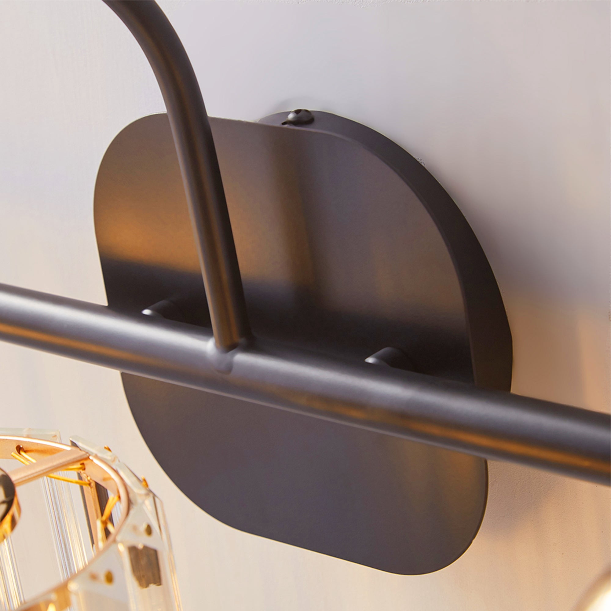 ExBrite 41" W 5 Lights Rose Gold Vanity Light for Bathroom - Black and Gold Finish