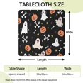 thumbnail image 2 of Happy Halloween Table Cover with Elastic Edge Wrinkle Resistant Washable Evil Pumpkin Ghost Square Table Covers Tablecloth for Halloween Party Decoration (34x34in), 2 of 6