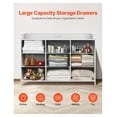 thumbnail image 3 of 9 Drawer Dresser Tall Fabric Dresser with LED & Outlet, White - Bedroom Storage Organizer, Clothes Dresser for Closet, Living Room, 3 of 7