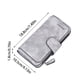 thumbnail image 2 of Bloqueo RFID para cartera larga de mujer | Cuero Nubuck esmerilado | Bolso de monedas con cremallera, múltiples ranuras para tarjetas, cierre de broche | Gran capacidad, elegante, resistente, 2 of 5
