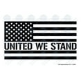 thumbnail image 2 of UR Impressions MBlk 7.5in. United We Stand American Flag Decal - Matte Black, 2 of 5