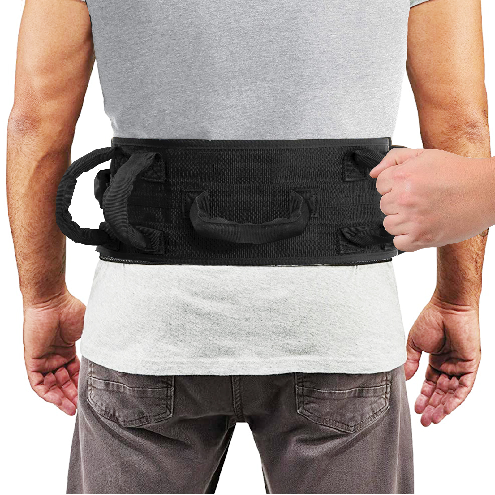 LiftAid Transfer Walking Gait Belt With Handles Transfer Walking And 