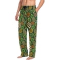 thumbnail image 4 of GZHJMY Men's Leopard Bananas and Pineapples Sleep Pajama Pant, Soft and Comfortable Lounge Sleep Bottoms with Pockets, Men's Sleepwear with Custom Print, Medium, 4 of 7