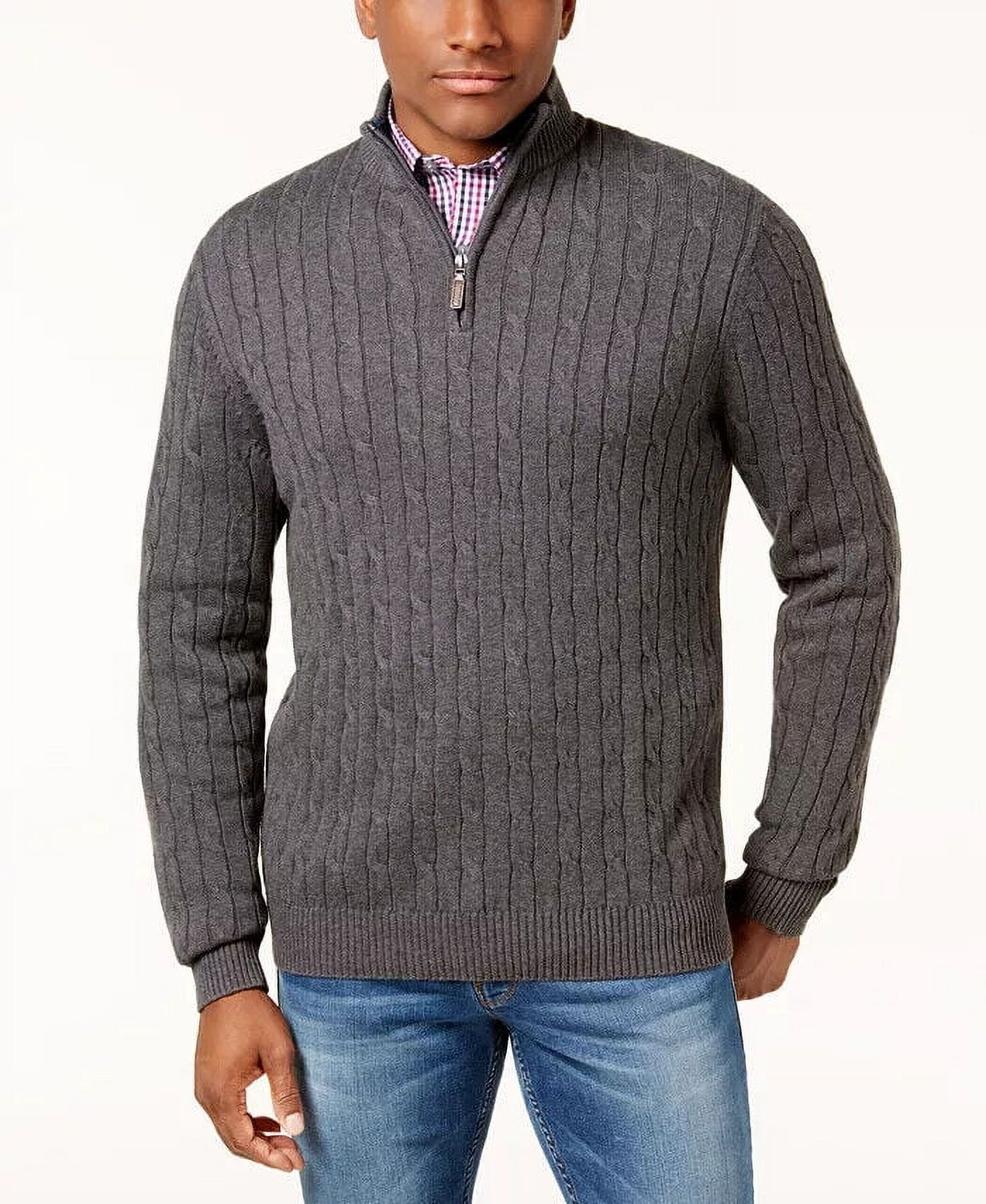 Club Room Mens Textured Cotton Sweater Blue Size XL メンズ-