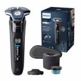 thumbnail image 1 of Philips Shaver Series 7000 - Afeitadora eléctrica para hombre con tecnología SkinIQ, recortadora emergente, soporte de carga, estuche de viaje, cápsula de limpieza rápida y cartucho de limpieza rápida, 1 of 5