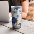 thumbnail image 4 of 20 Oz Pioneer Flower Coffee Tumbler Double Wall Insulated Stainless Steel Water Bottle | Metal Reusable Thermoses Flask with Cup Cap | Leak & Sweat Proof with Anti-Dust Lid, 4 of 7