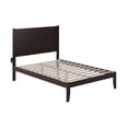 thumbnail image 3 of AFI NoHo 14" Full Wood Platform Bed Frame with Modern Panel Headboard, Espresso, 3 of 7