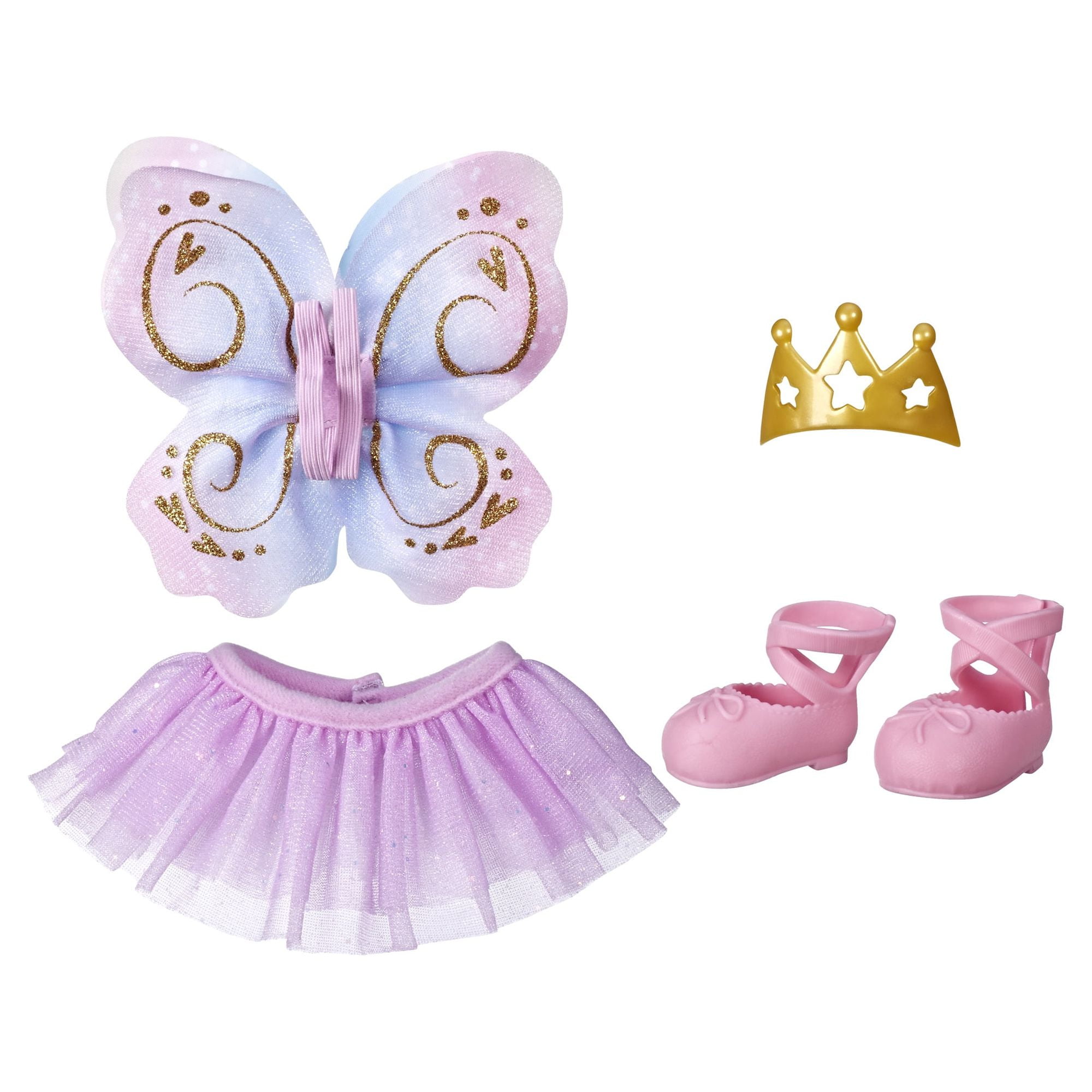 Manhattan Toy Baby Stella Twinkle Toes Ballett-Outfit – Tutu Mit Flügeln & Strumpfhosen Für 38,1 Cm Puppen