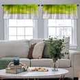 thumbnail image 4 of LALILO Kitchen Curtain Valance Beautiful Lavender Field Rod Pocket Window Curtain 52"x 18" Set of 2, 4 of 5