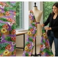 thumbnail image 5 of Soimoi Cotton Poplin Fabric Floral,Monstera Leaves & Pine Fruits Print Sewing Fabric Yard 56 Inch Wide, 5 of 7
