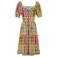 thumbnail image 4 of Summer Pop Art Design Retro Graphic Flip Flop Sandal Shoe Sleeveless Dress Woman clothing beach dresses, 4 of 6