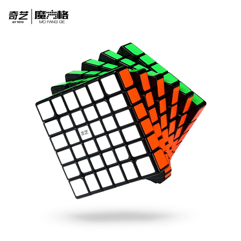 6x6 Speed Cube Qiyi 6 by 6 Speed Cube 6x6x6 Magic Cube Large Cube Puzzle  Game Toy Black for Teenagers and Adults