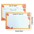 Avdolw Gourmet Recipe Card Food Ingredient Record 50 Pack, Art Paper