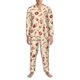 thumbnail image 3 of Balery Red Wine Pijama para Hombre de Dos Piezas con Manga Larga, Conjunto de Dormir y Descanso Suave con Bolsillos-Medium, 3 of 7