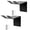 2pcs, variant on Giaone Secure Electric Ice Drill Wall Bracket Stainless Steel Design Bracket Includes Hardware for Concrete Drywalls