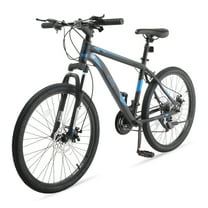 Ktaxon 24 inch Mountain Bike for Aldult, Dual Disc Brakes 21 Speeds Mountain Bike, Blue