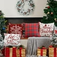 thumbnail image 2 of Christmas Pillow Cover, Let It Snow Winter Throw Pillow Covers Farmhouse Pillow Cases for Couch Indoor Christmas Decor 18" x 18", 2 of 5