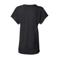 thumbnail image 3 of Bella + Canvas Ladies' Flowy Raglan T-Shirt XL BLACK, 3 of 3