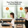 thumbnail image 3 of TaoTronics 24" Laptop Desk for Bed, Adjustable Height Laptop Bed Tray Table for Working, 3 of 7