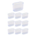 thumbnail image 2 of 10 X Rubber Chair Leg Cap Oval Covers Furniture Table Feet Floor Protectors, 2 of 7