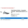thumbnail image 2 of Clutch Master Cylinder - Compatible with 2007 - 2009 Hyundai Santa Fe 2.7L V6 2008, 2 of 2