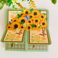 thumbnail image 5 of Mother's Day Paper Flowers 3D Pop Up Card Greeting Card for Mom , Pop up Flower Bouquet Card(SUN FLOWER), 5 of 7