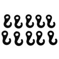 thumbnail image 1 of Almencla 4-6pack 10Pieces Bungee Cord Hooks Elastic String Karabiner Shock Cord Snap Ends 6 Pcs, 1 of 8