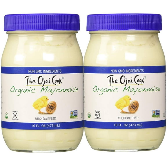 The Ojai Cook Real Organic Mayonnaise, 2- Pack 16 Ounce Jars