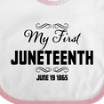 thumbnail image 4 of Inktastic My First Juneteenth June 19, 1865 Boys or Girls Baby Bib, 4 of 4