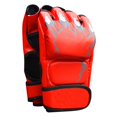 thumbnail image 1 of LOVEVER Gants de Boxe Adulte MMA Sac de Sable Combat Entraînement Faux Cuir Demi-Doigt, 1 of 7