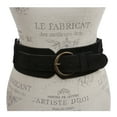 thumbnail image 2 of Women's 3" Wide Cow Suede Round Disc Braided Waist Belt with Round Buckle, 2 of 4