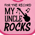 thumbnail image 4 of Inktastic For the Record, My Uncle Rocks Boys or Girls Baby Bib, 4 of 4