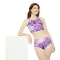 thumbnail image 5 of Soluvd Purple Vacay Sporty Bikini Set, 5 of 6