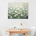 thumbnail image 2 of ONETECH Abstract Flower Canvas Wall Art: Bedroom White Floral Picture Living Room Large Painted Textured Painting Decor with Gold Foil Farmhouse Vintage Botanical Nature Print Modern Wildflower, 2 of 4
